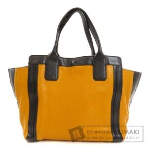 Chloe Logo Allison Tote Bag Leather